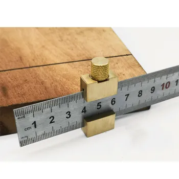

Woodworking Metric and Inch Line Scribe Ruler Positioning Measuring Ruler 300mm Marking T-Ruler Woodworking Tool