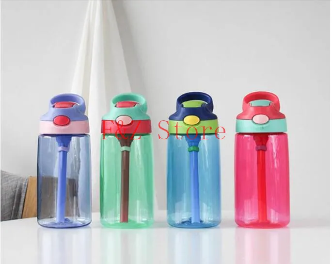 

480mL Plastic Portable Water Bottle Sport Running Climbing Drinking Cup Leakproof Sports Water Bottle With Straw