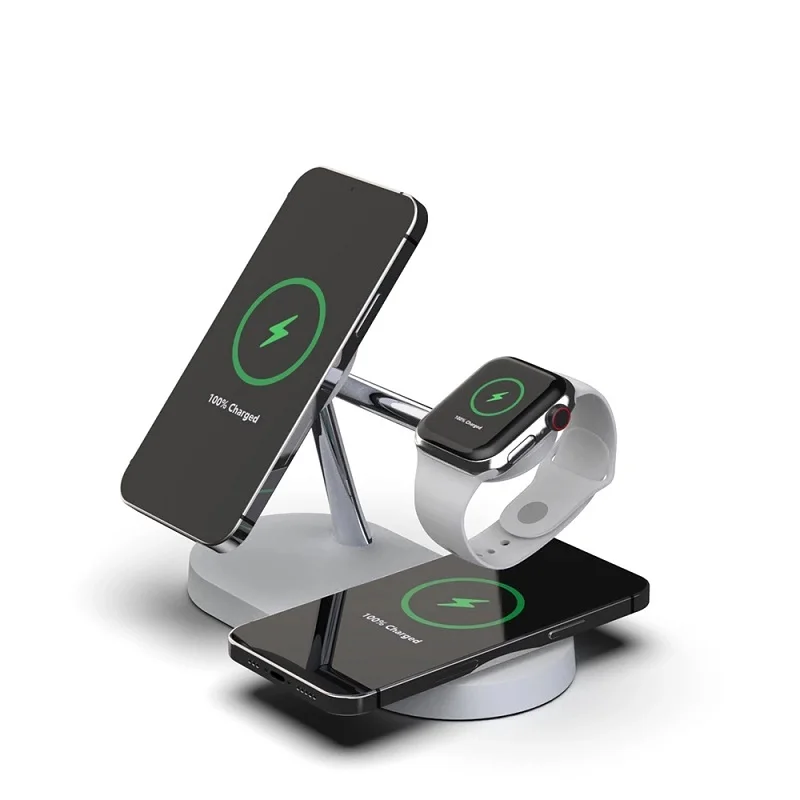 Timess 15W Qi Wireless Charger Stand For iPhone 12 11 5in1
