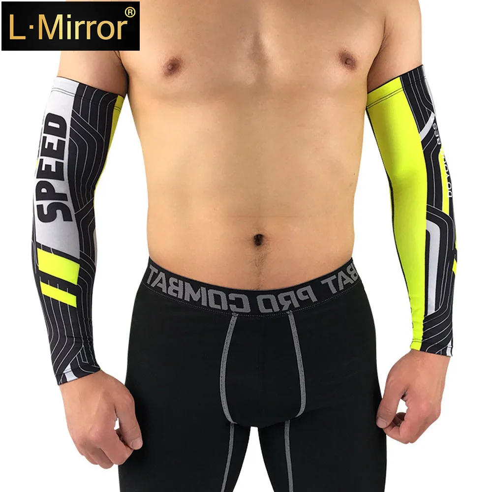 

L.Mirror 1Pair UV Protection Cooling Arm Sleeves Youth Sunblock Cooler Protective Sports Gloves Running Golf Cycling Basketball