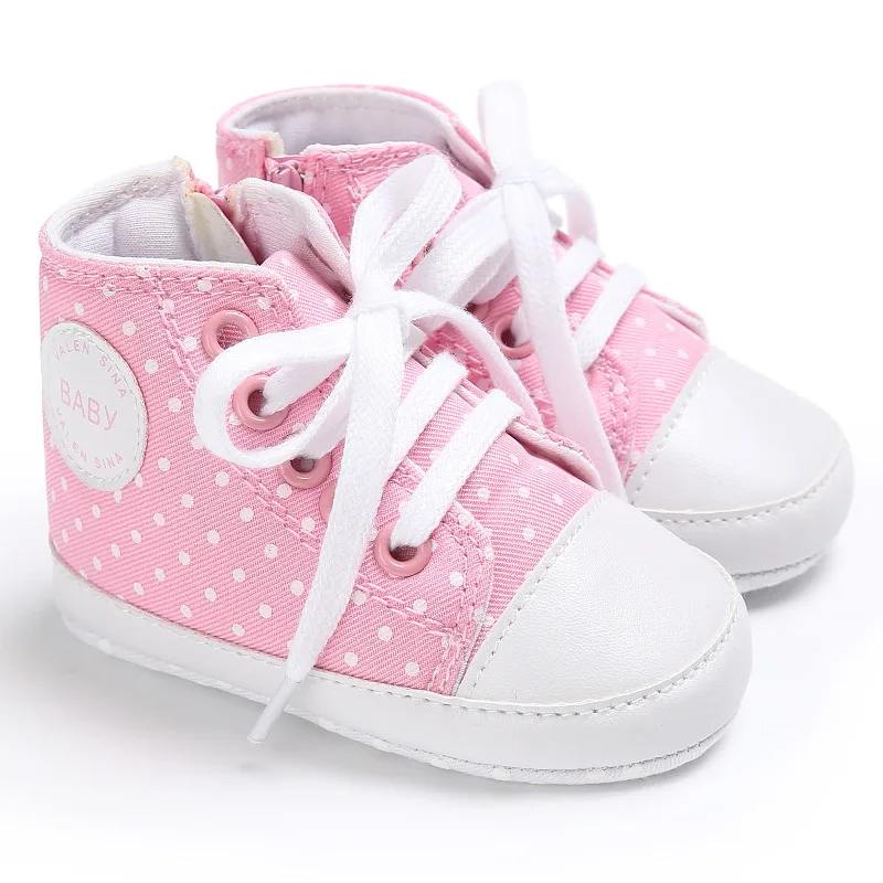 Новые парусиновые классические спортивные кроссовки для новорожденных мальчиков и девочек, обувь для малышей Мягкая Детская подошва