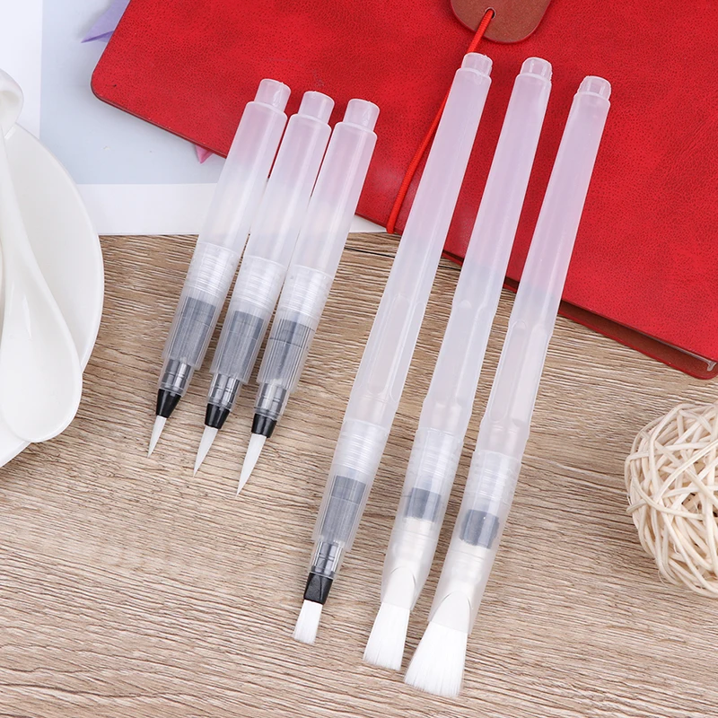 Refillable Paint Brush Water Color Brush Soft Watercolor Brush Ink Pen for Painting Calligraph Drawing Art Supplies