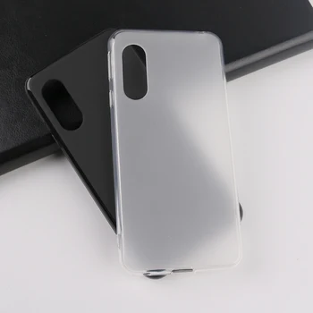Перейти на Алиэкспресс и купить Для Sharp Aquos Sense3 Aquos Sense3 Plus чехлы для телефонов матовый мягкий корпус ТПУ силиконовый грязестойкий матовый черный белый чехол для телефона