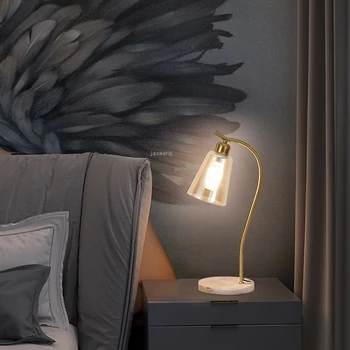 

Modern Luxury LED Table Lamps Nordic Bedroom Bedside Table Lamp Study Room Desk Lamp Creative Home Decor Light Fixures