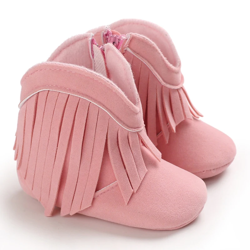 Men And Women Baby Winter Style Thermal Trainers 0-18Months Neonatal Indoor Walking Shoes Bed Shoes Fashion Tassels Soft Sole casual shoes baby slippers indoor slippers
