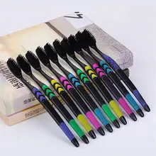 10Pcs Family Toothbrush Soft Toothbrush Bamboo Charcoal Nano Brush Tooth Brush Dental Oral Adult Clean Care Hygiene Teeth Brush