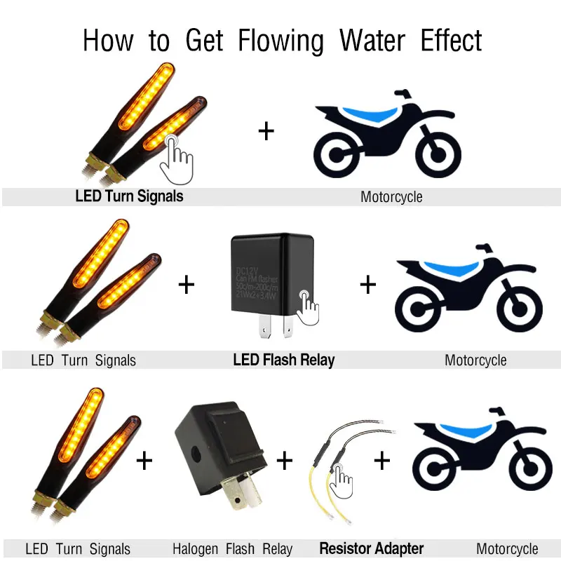 2 шт./компл. мигалка мотоцикла светодиодный индикатор сигнала поворота резистор адаптер 12 В Регулируемая скорость вспышки адаптер Светодиодный нагрузочный резистор