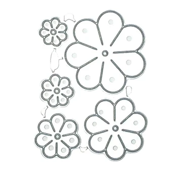 

1Pc Flower Metal Cutting Dies Stencils For DIY Scrapbooking Decorative Embossing Handcraft Die Cutting Template