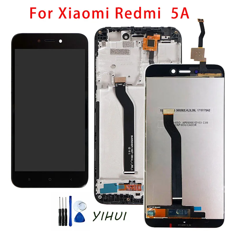 Оригинальный ЖК + рамка для Xiaomi Redmi 5A ЖК-экран Замена экран дигитайзер сборка AAA