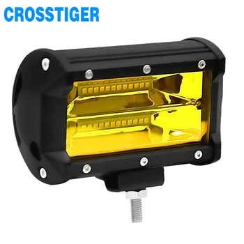 

LED Bar Fog Light Yellow Led Bar Driving Lamp Offroad Work Light Bar Waterproof For Jeep ATV Car SUV Motorcycle Truck 12V/24V