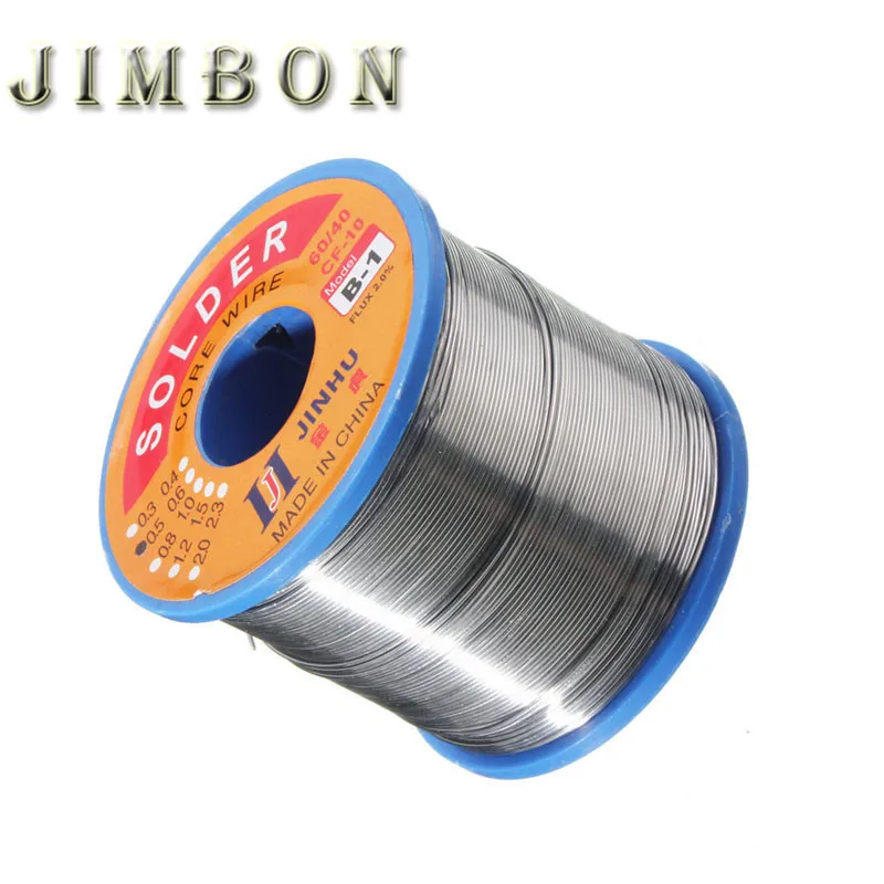 JimBon 400g 0,5 мм 60/40 олова свинцовая линия канифольное ядро поток паяльная сварочная стальная проволока в катушке для пайки Инструменты