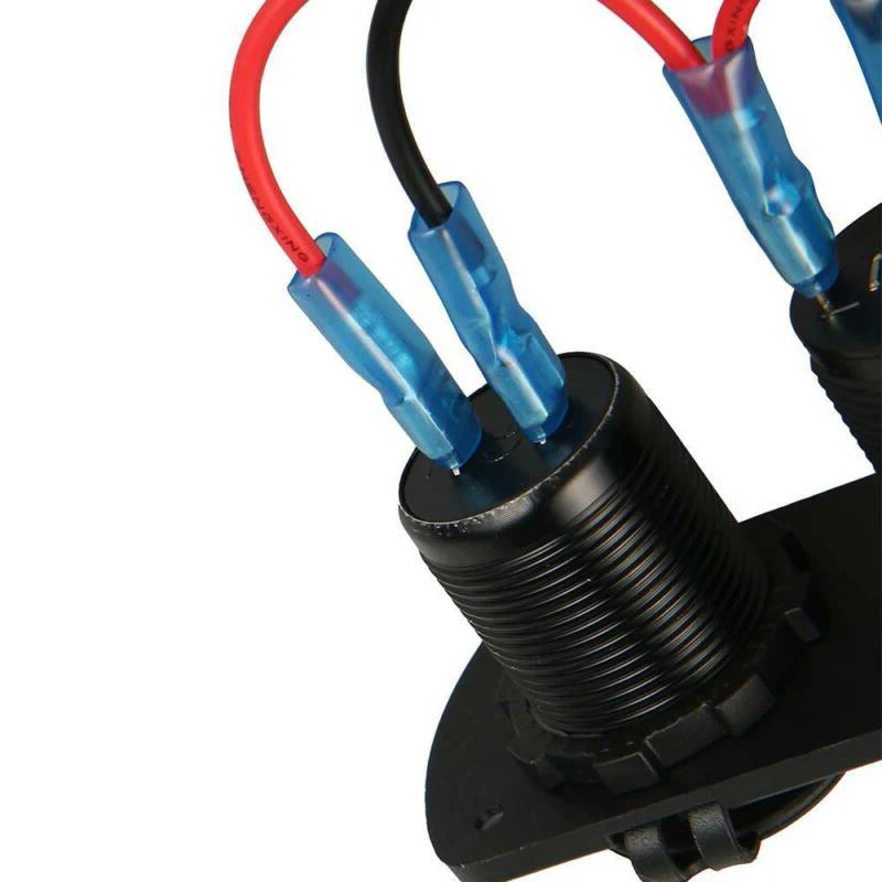 1pc 12/24V ڵ    2 USB   On/Off ġ г ڵ Ʈ DIY ǰ ׼