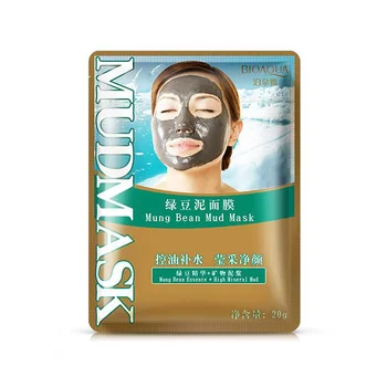 

10Pcs nonstimulation mung bean mask for face hydrating whitening facial mask skin care Remove blackheads tender skin mascarillas