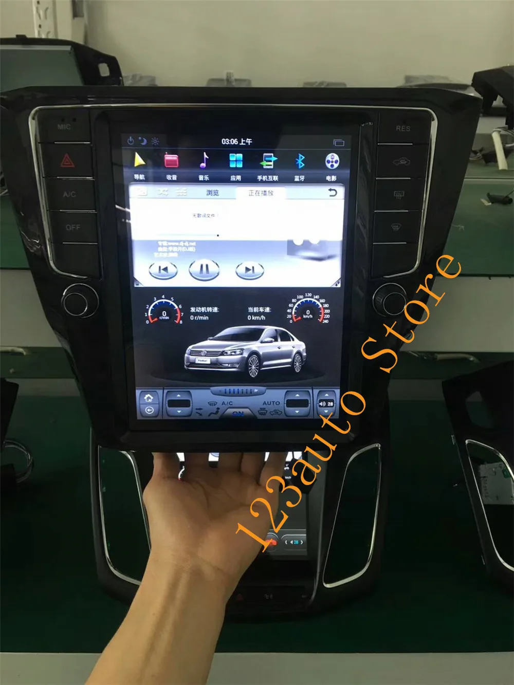 10 4 ''вертикальный экран Tesla Style Android 8 1 автомобильный DVD GPS плеер Радио Навигация