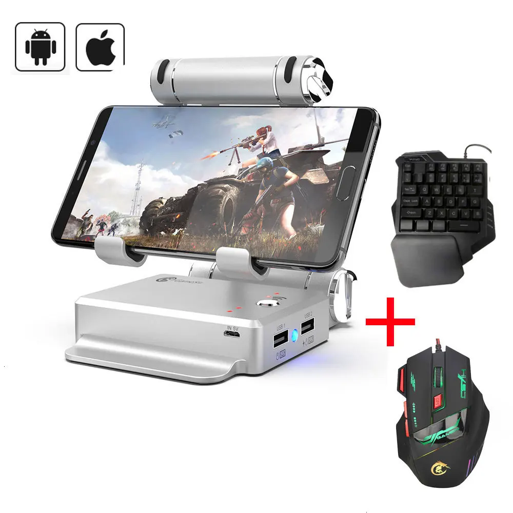 GameSir X1 BattleDock конвертер Стенд док-станция для PUBG, Fortnite, Cod FPS игры с G30 Проводная игровая клавиатура и HXSJ мышь