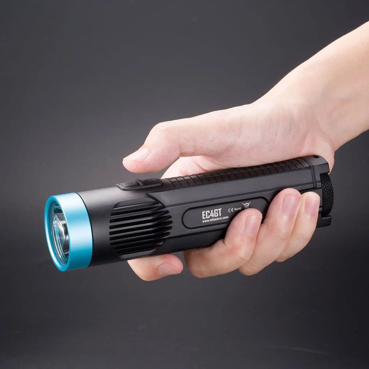 Портативный портативный фонарик NITECORE EC4GT Blue лимитированная серия 1000 лм + 2