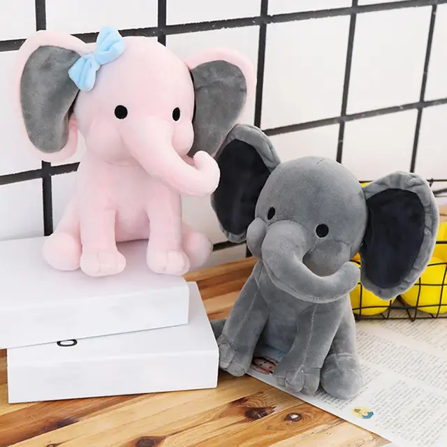 New Cute Cartoon Elephant with Long Nose Plush Doll Baby Sleep Toy Children Gift Soft Doll Cushion Sofa Pillow Gifts Party Decor 4