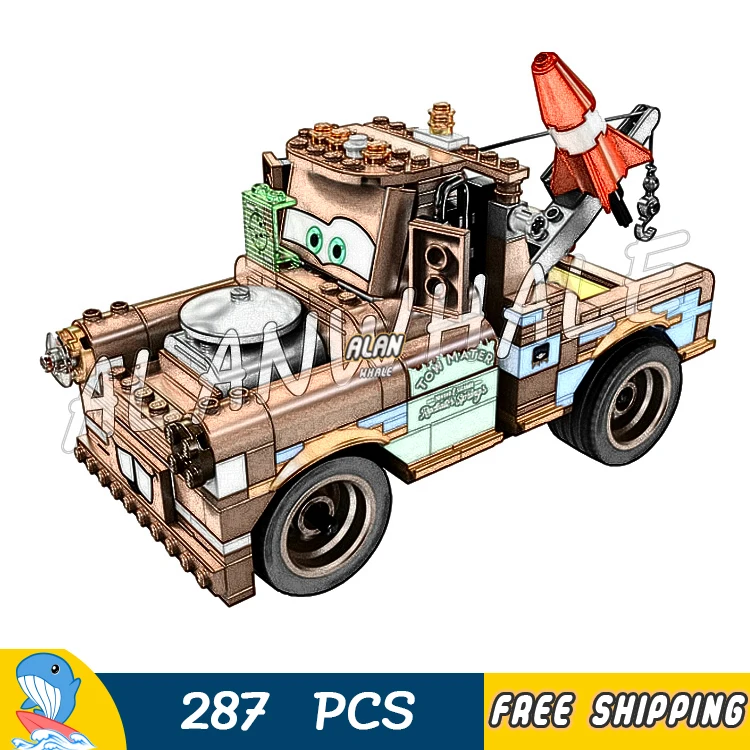 

287pcs Pixar cars Exclusive Limited Edition Set Ultimate Build Mater 10015 Figure Building Blocks Toys Compatible With Lego