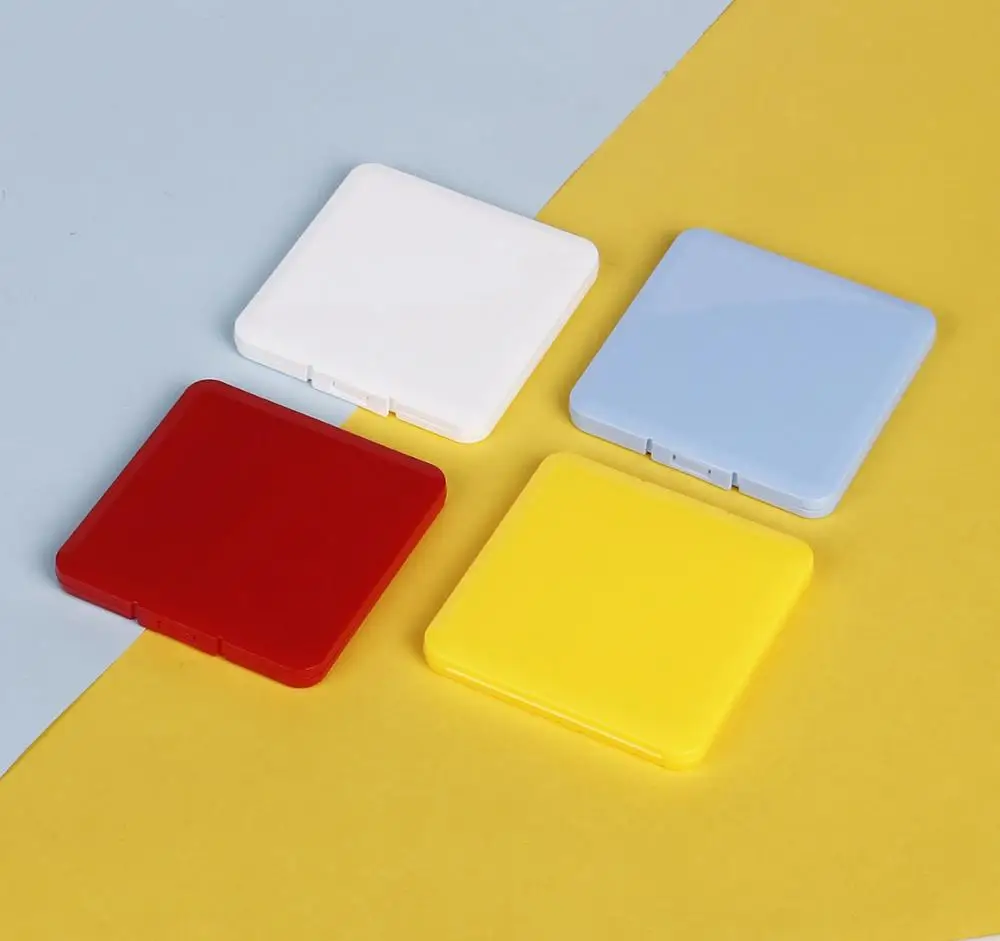 

4pcs Face Mask Storage Box Portable Mask Organizer Dustproof Moisture Proof Case Band Aid Bill Temporary Masks Germ Protection