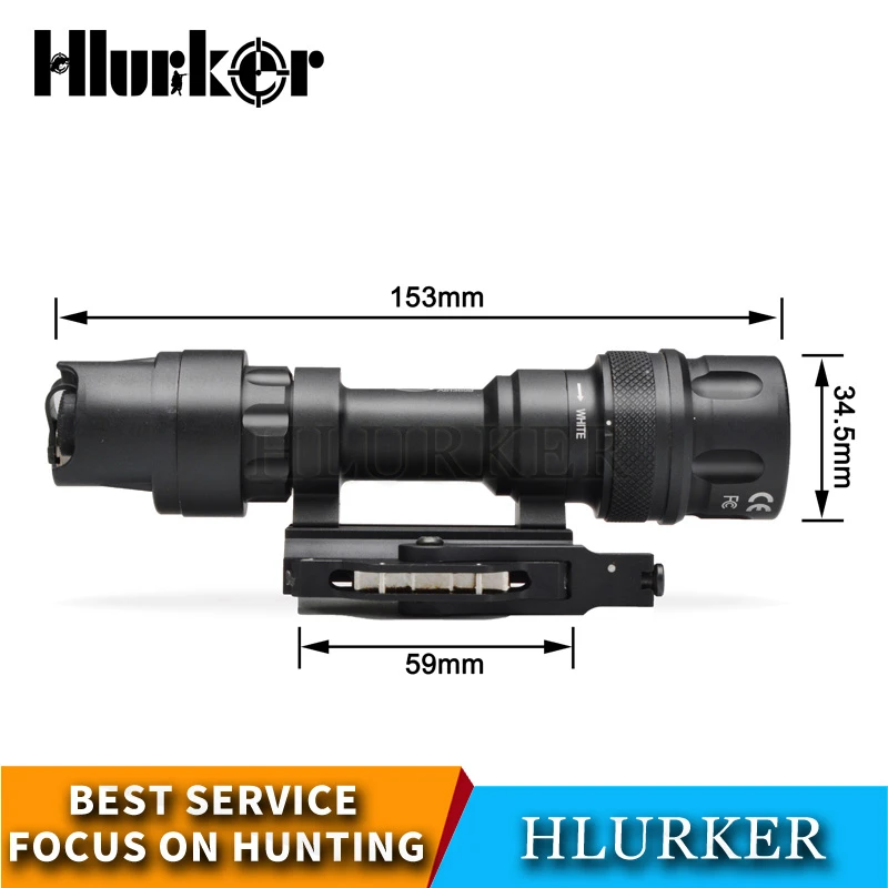 Охотничий оптический прицел Hlurker QD тактический 500 люмен светодиодный скаутский