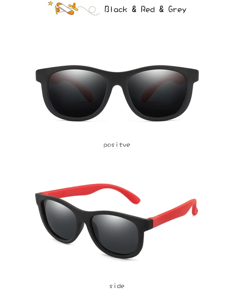 MVBBFJR, модные детские поляризованные солнцезащитные очки из силикагеля, небьющиеся очки для мальчиков и девочек, детские Квадратные Зеркальные Солнцезащитные очки UV400