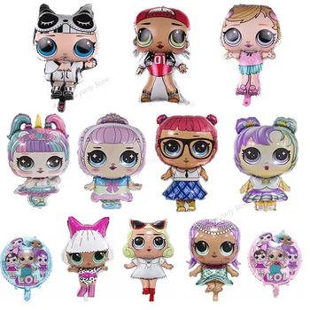 

Original LOL Suprise Dolls Balloon cute Figure Balloon Toys Lol Party Decoration for Home Foil Balloons Birthday Gift for Kids