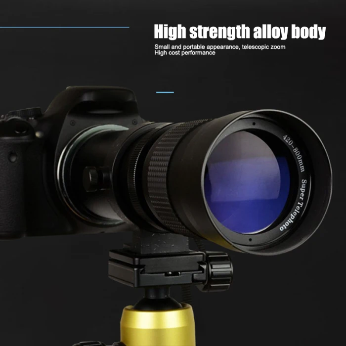 420-800 мм F/8,3-16 Zooms объектив камеры T-Mount для SLR DSLR камеры аксессуары FK88