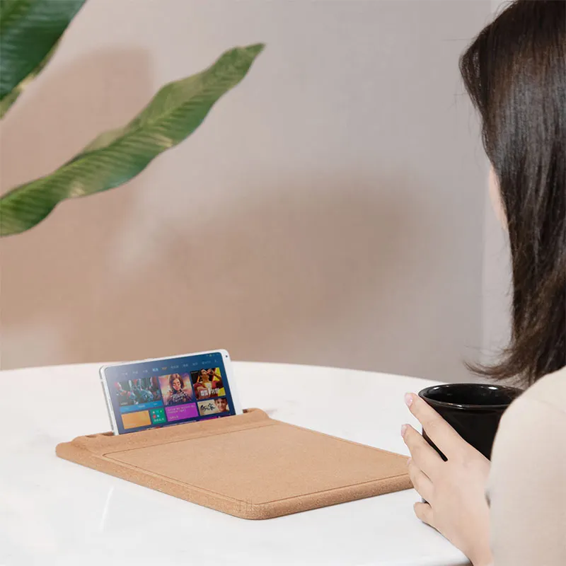 Xiaomi Mijia натуральный пробковый портативный 3D коврик для мыши термостатический удобный мобильный телефон подставка легкий портативный удобный
