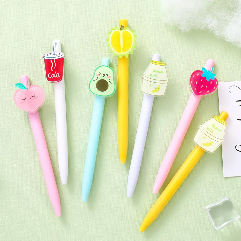 

36pcs/set South Korea's Simple Press Ball Pen Creative Cartoon Office Stationery Cute Student Ball Pen Wholesale Manufacturer