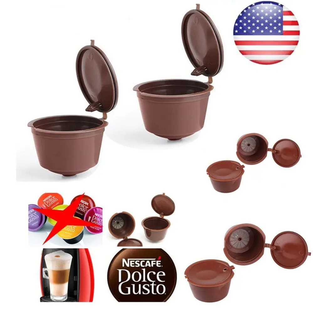 3 шт многоразовые Nescafe Dolce Gusto Кофе Капсула фильтр чашки крышки ложка корзины Pod
