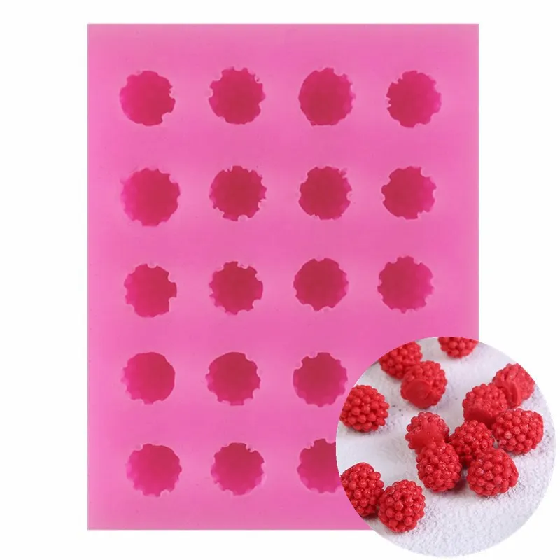 20 Even Strawberry Silicone 3D DIY Chocolate Mold Ice Lattice Molds Sugar Cake Baking Decoration Aromatherapy | Дом и сад