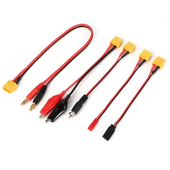 

HXT 4mm to Six XT60 Female Power Distribution Lead Connector for Multi-Rotor Multi Charging Plug Cable for RC Quadcopter