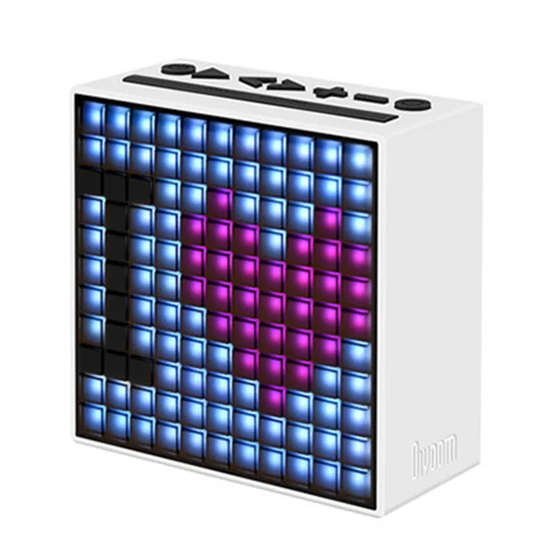 Divoom TimeBox второго поколения Смарт Bluetooth динамик fm-радио светодиодный беспроводной будильник сабвуфер аудио дисплей F40308