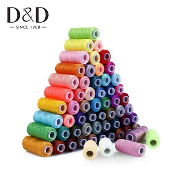 

30/60Colors Sewing Thread 250 Yards Polyester Thread Spools Kit for Hand Sewing Machine with Needle Threader DIY Sewing Supplies