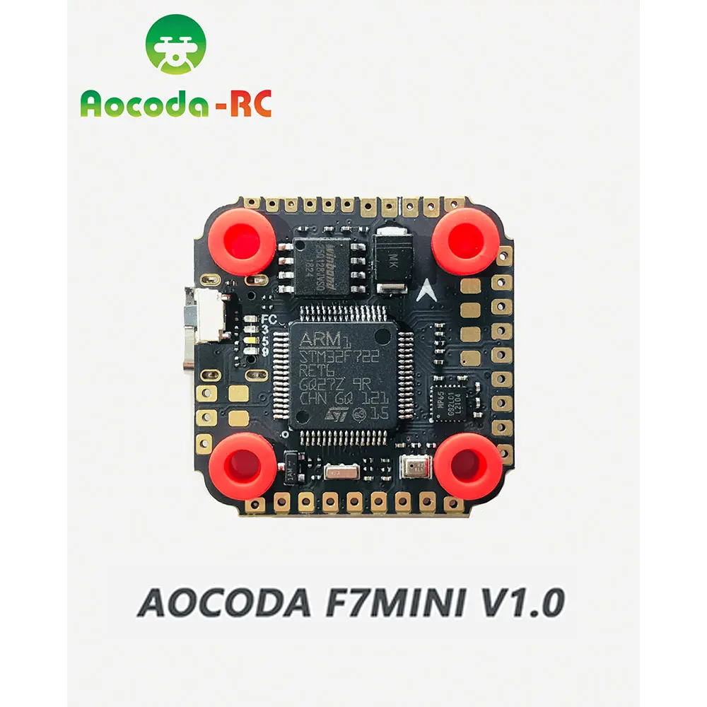 Aocoda-RC F7 MINI V1.0 контроллер полета MPU6500 w/ OSD барометр черный ящик FC RC FPV дроны | Игрушки