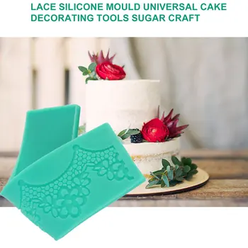 

Silicone Lace Shaped Mold Sugar Craft Embossing Mould Fondant Cake Tools Brand New