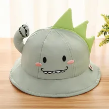 Новое весеннее детское ведро Хлопковая шапочка, Детская уличная Рыбацкая Кепка для мальчиков, девочек с героями мультфильмов, защита от ультрафиолетовых лучей купол Топ защита от солнечных лучей