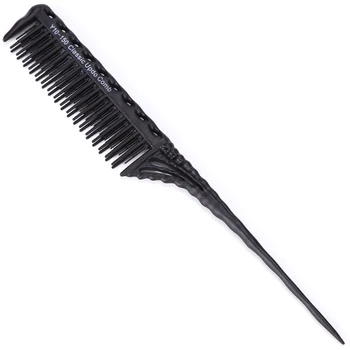 

Heat Resistance 3-Row Teeth Hairdressing Rat Tail Styling Backcombing Travel Anti Static Brush Detangling Tool Gift Hair Comb
