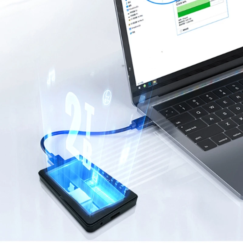 2.5-inch 2TB Ultra-thin Portable External Hard Drive USB3.0 Hard Drive Storage For PC/desktop/laptop/Chromebook