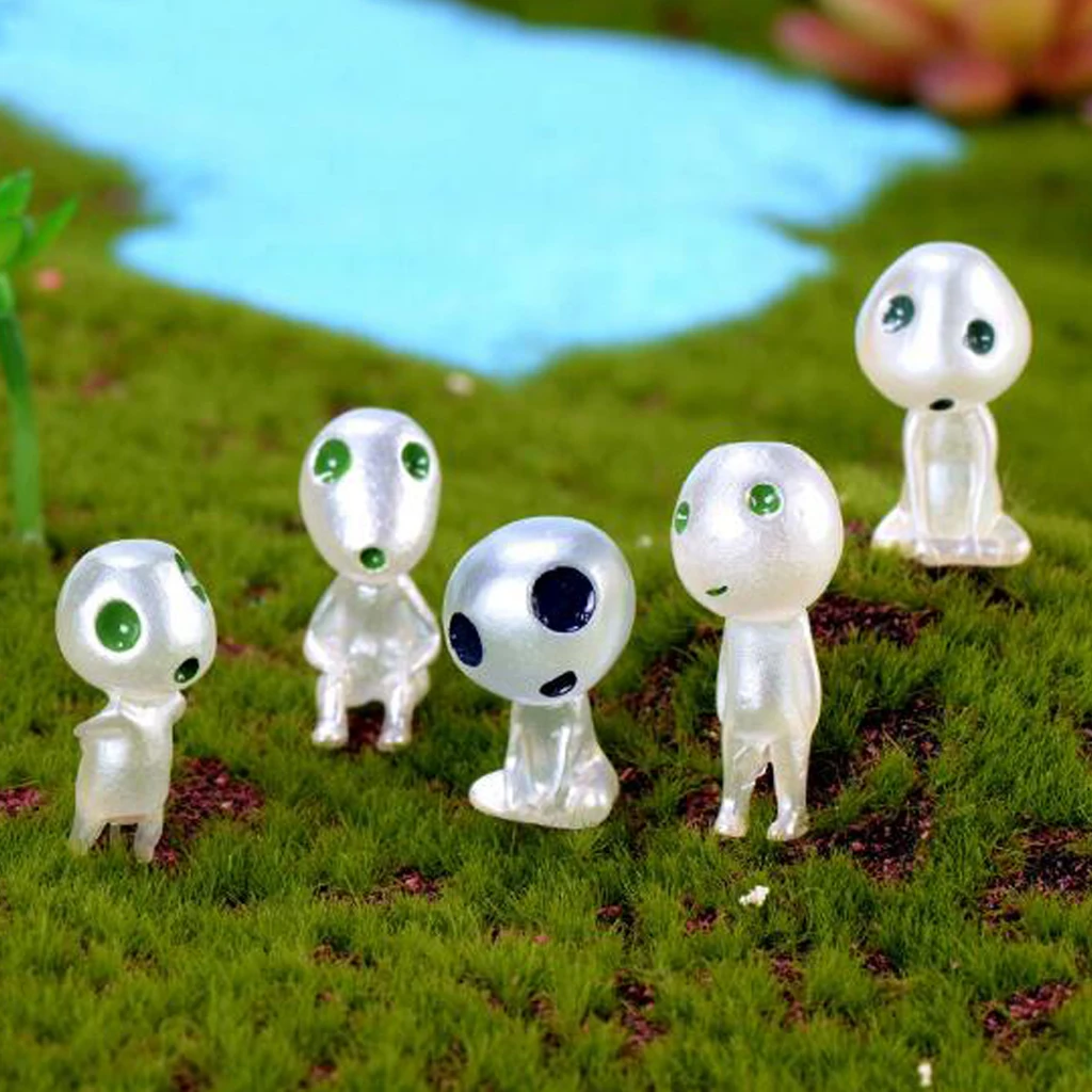 10x Micro Luminous Alien Mini Tree Elf Doll Toys Figure House Gardening Potted DIY