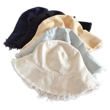 Женская шляпа-ведро с заусенцами, Harajuku, Панама для рыбалки, уличная Панама, хип-хоп кепка, мужская летняя шапка для рыбака, женская шапка M239