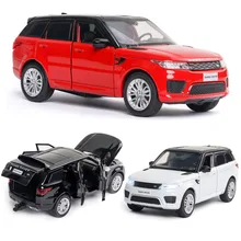1:32 frete grátis liga carro land-rover modelo range rover carro esportivo modelo som e luz de volta crianças brinquedos favoritos