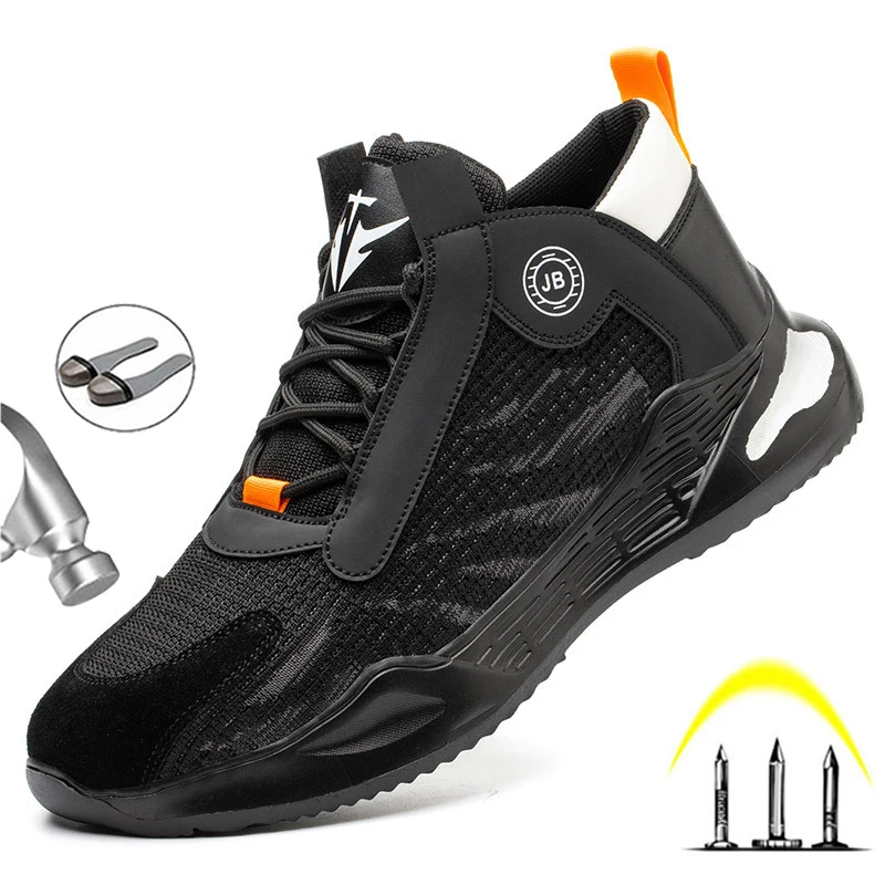 

Men Fashion Anti-piercing Safety Work Shoes Indestructible Boot Anti-smashing Non-slip Breathable Comfort Protection Sneakers