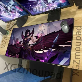 

XGZ Cartoon Sexy Devil Custom Large Gaming Mouse Pad Black Lock Edge Computer Personality Table Mat Non-slip Insulation Coaster