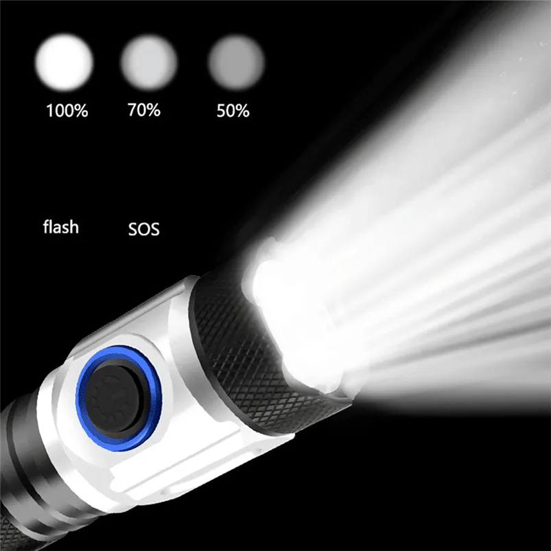 4x XPG LED Flashlight 18650 Multi-Function Torch Flashlight USB Charging Mini Flashlight Set Waterproof Lanterna 40AUG725