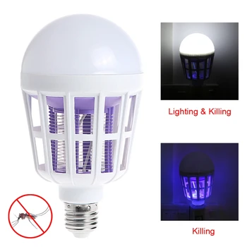 

LED Insect Zapper Light Bulb E27 15W Anti-Mosquito Flying Moths Killer 634E