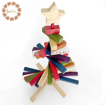 

1Piece XMAS Cute Table XMAS Decoration Shilly Rotation Tree Creative Wooden Christmas Tree, Window Tree for X'mas