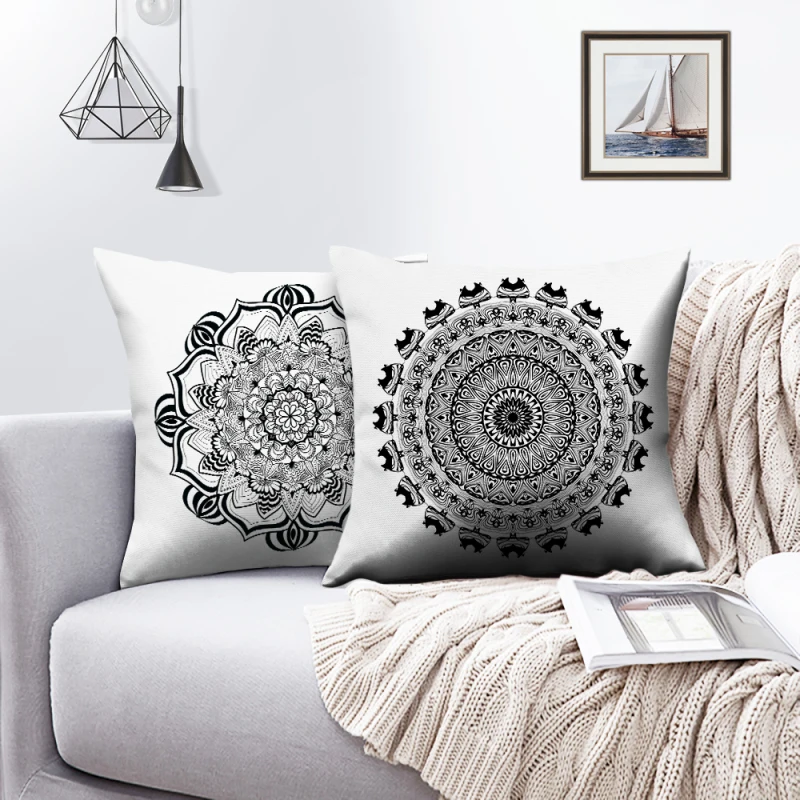 

Nanacoba Cushion Cover Home Decoration Boho Pillowcase Moroccan Decorative for Living Room Bohemian Pillow Case Cover 45*45 cm