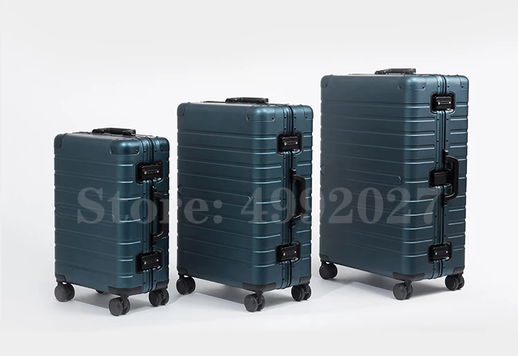 Дешевые 2" 24" 2" дюймов чемодан Полный алюминиевый багаж для путешествий Спиннер переноска чемодан на колесиках дорожная сумка чемодан на колесиках