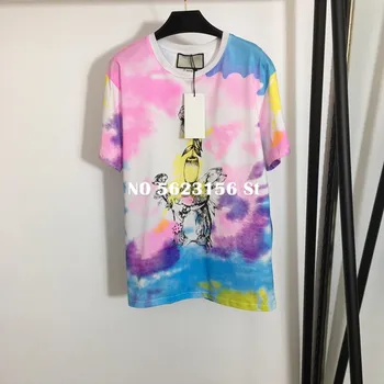 

Casual Summer Short Sleeve Tshirt Women Print O-Neck Plus Size Long Tops Tshirts luxury series graphic tees